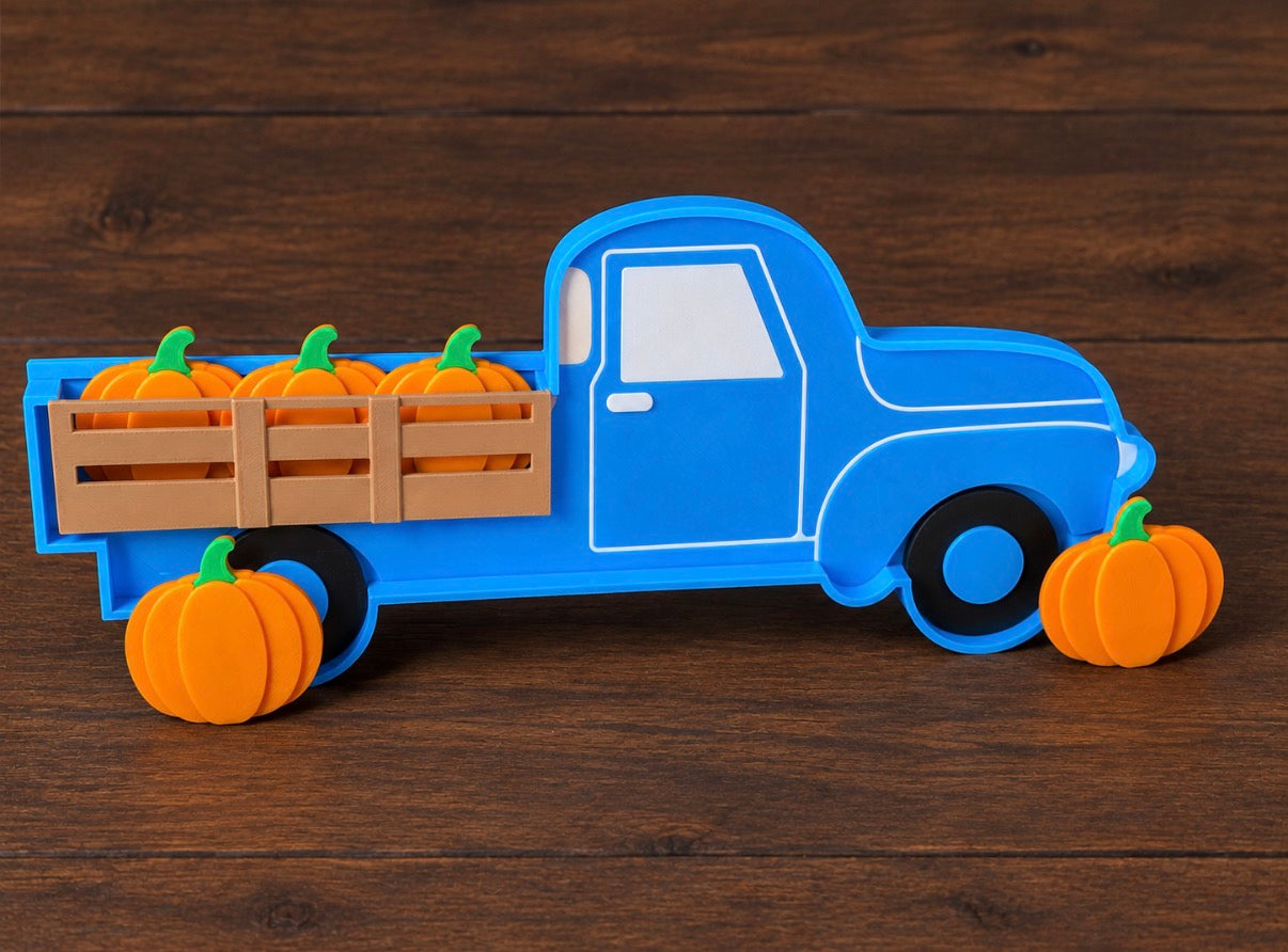 Farm Truck Tray & Pumpkin Set - Sensory Play