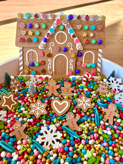 DIY Gingerbread House with Snap-On Candies - Candy Play Set
