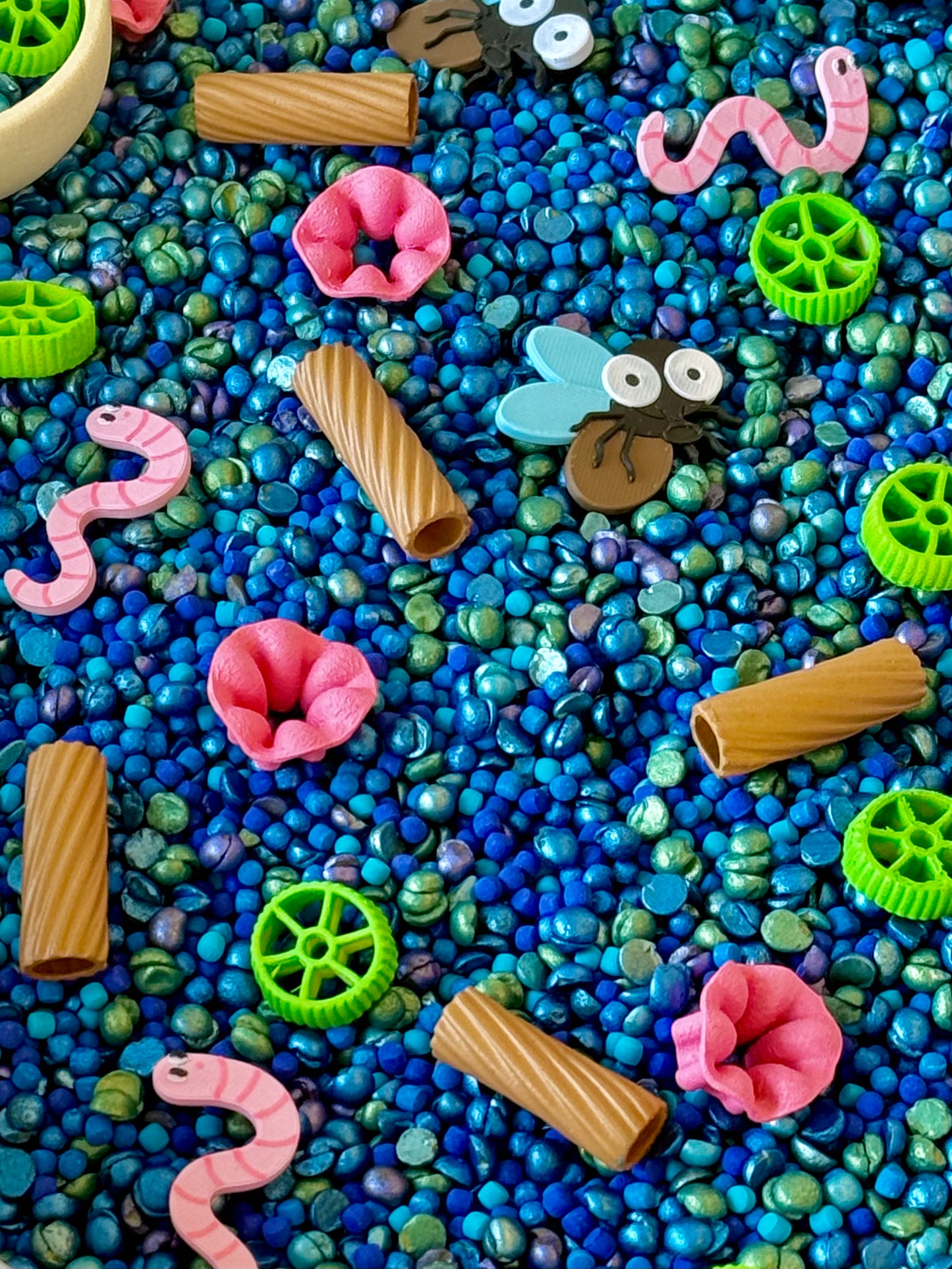 Feed the Frog + Lily Pad Lagoon Bundle | Counting Kit & Pond Sensory Mix | Montessori Math & Sensory Play for Toddlers & Preschoolers