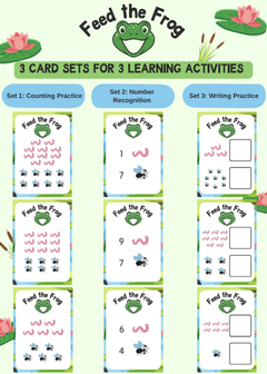 Feed the Frog Counting & Numeracy Practice; Sensory Play Kit