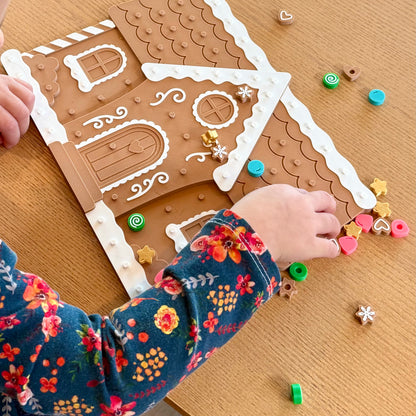 DIY Gingerbread House with Snap-On Candies - Candy Play Set