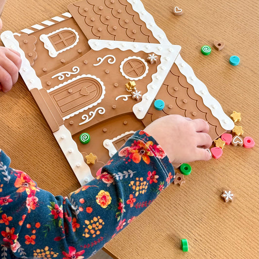 DIY Gingerbread House with Snap-On Candies - Candy Play Set