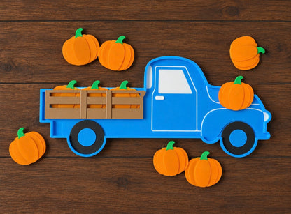 Farm Truck Tray & Pumpkin Set - Sensory Play