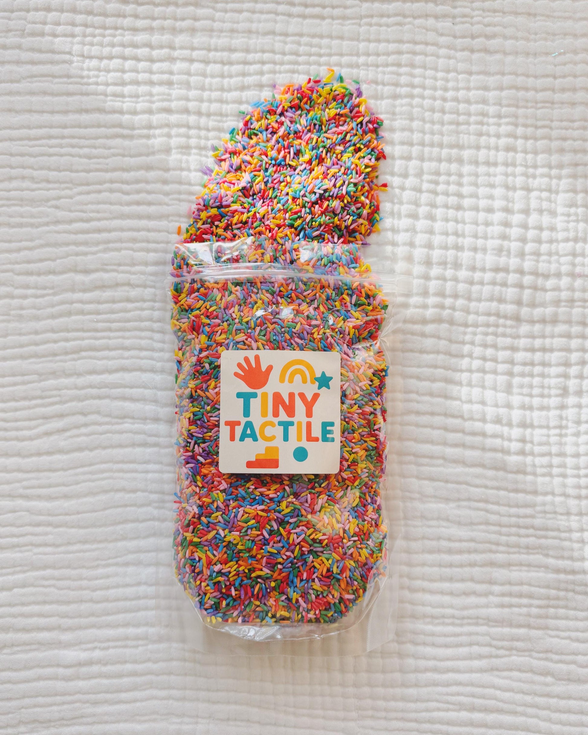 Rainbow Rice| Rainbow Sensory Bin Filler | Colored Rice | Sensory Bin Mix | Mixed Colored Rice for Sensory Play