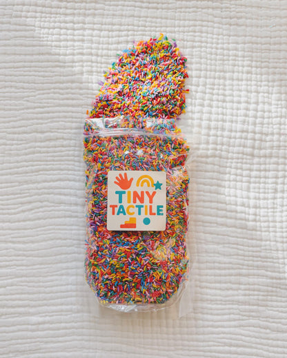 Rainbow Rice| Rainbow Sensory Bin Filler | Colored Rice | Sensory Bin Mix | Mixed Colored Rice for Sensory Play