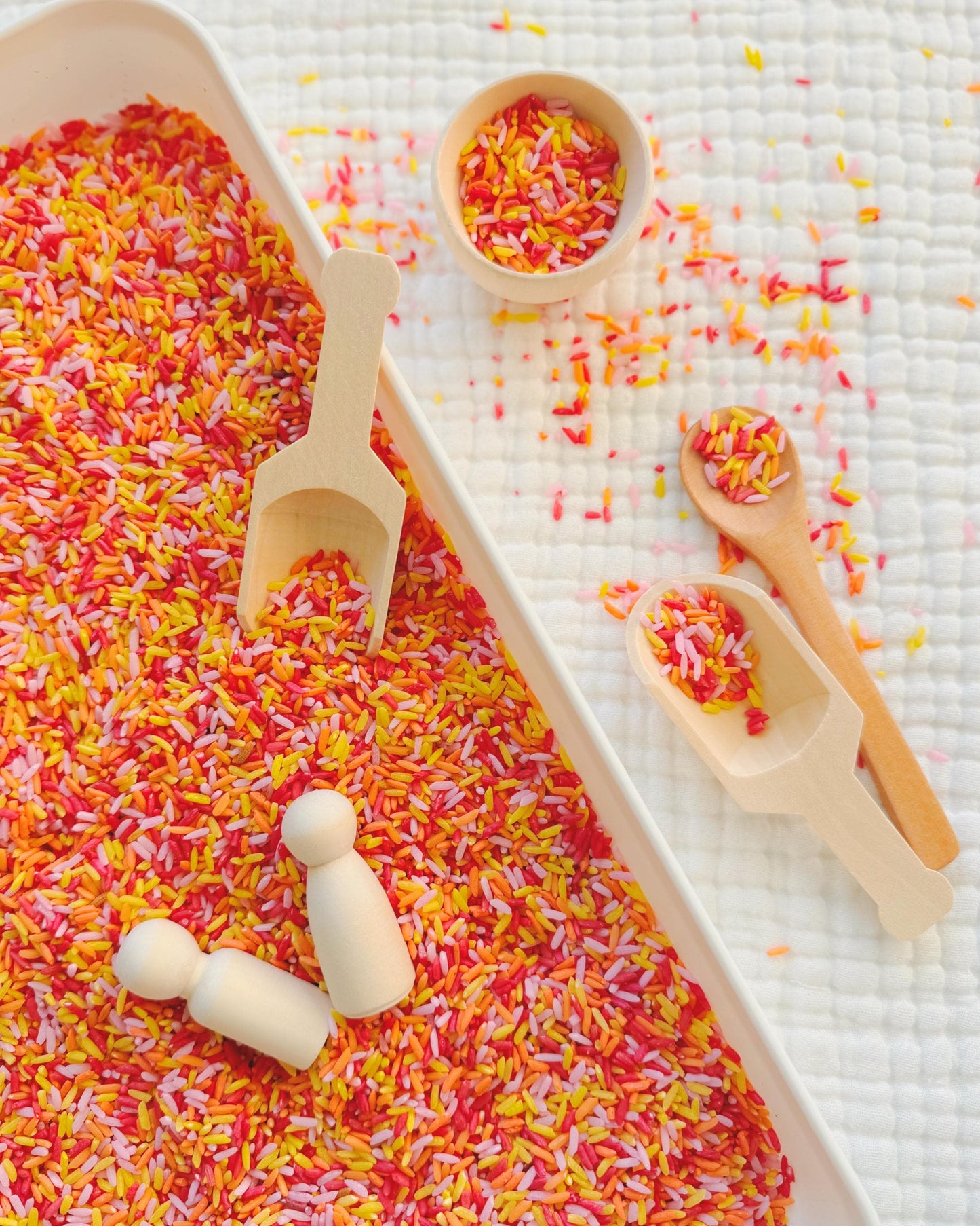 Colored Rice | Sensory Bin Filler | Mixed Colored Rice for Sensory Play