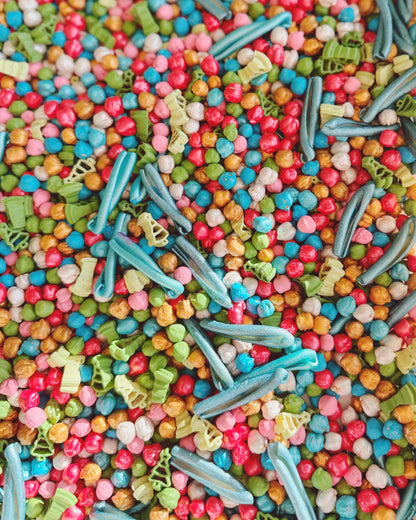 Forest Jamboree Sensory Bin Kit | Colored Chickpeas and Pasta for Sensory Bins | Festive Sensory Filler