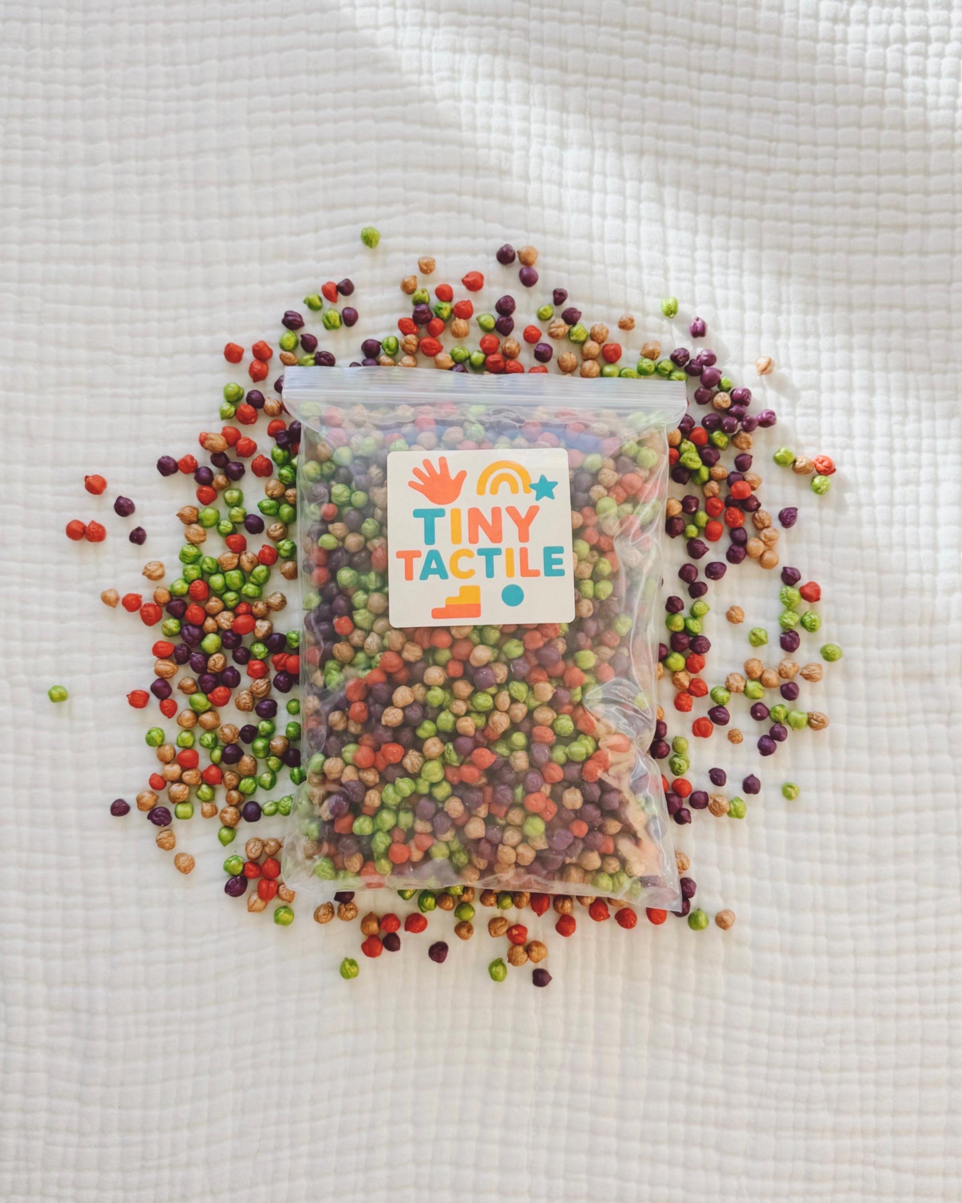 Sensory Bin Filler | Colored Chickpeas | Autumn Sensory Bin | Fall Sensory Bin