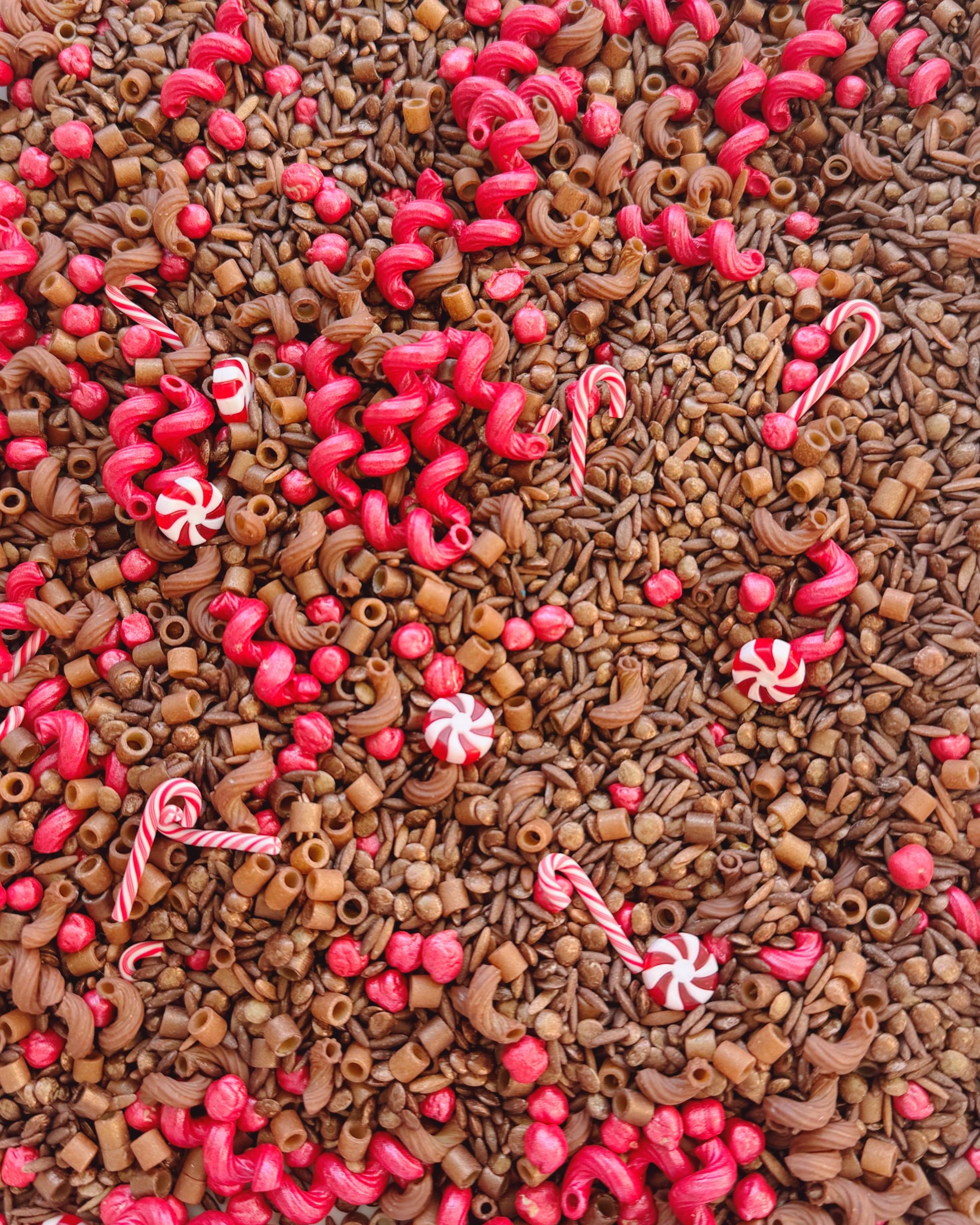 Sensory Bin Filler + Play Kit - Hot Cocoa - Pasta, Chickpea & Lentil Filler - Winter - Christmas