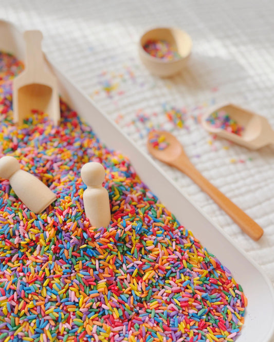 Rainbow Rice| Rainbow Sensory Bin Filler | Colored Rice | Sensory Bin Mix | Mixed Colored Rice for Sensory Play