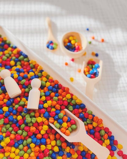 Rainbow Chickpea Sensory Bin Filler | Colored Sensory Mix | Bright and Colorful Sensory Stimulation