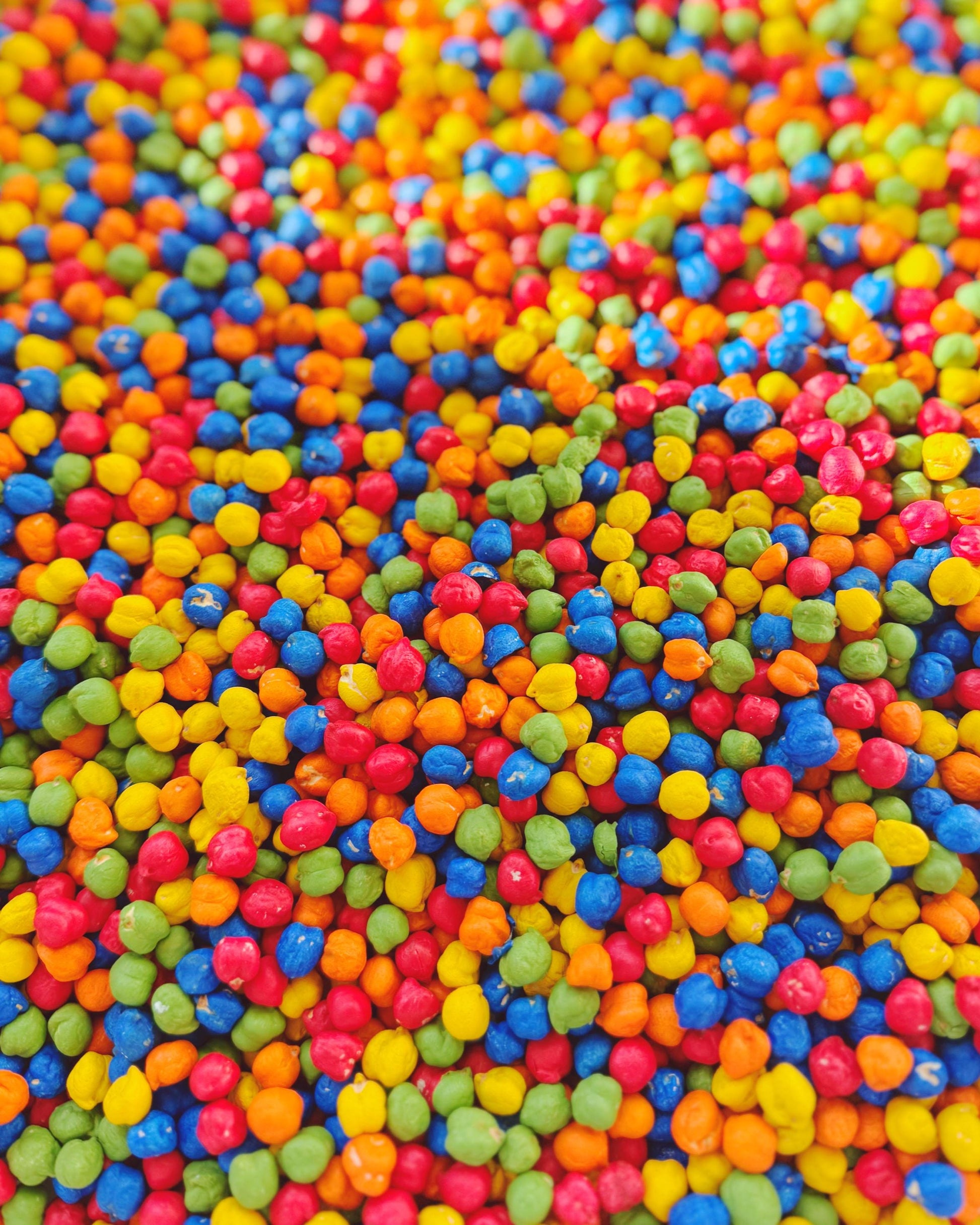 Rainbow Chickpea Sensory Bin Filler | Colored Sensory Mix | Bright and Colorful Sensory Stimulation