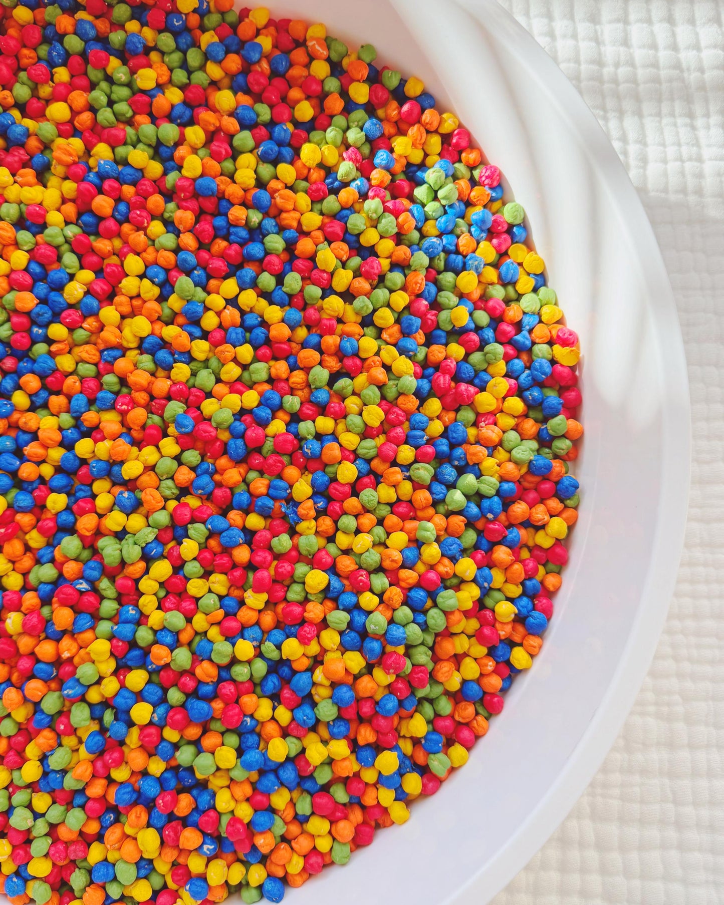 Rainbow Chickpea Sensory Bin Filler | Colored Sensory Mix | Bright and Colorful Sensory Stimulation