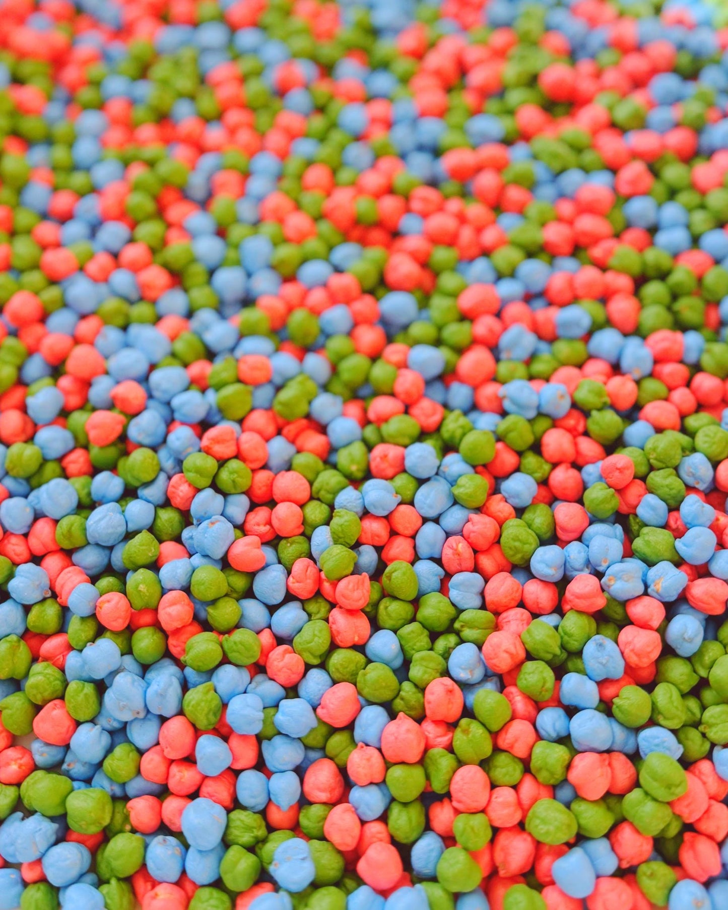 Spring Sensory Bin Filler | Colorful Chickpea Filler for Sensory Play