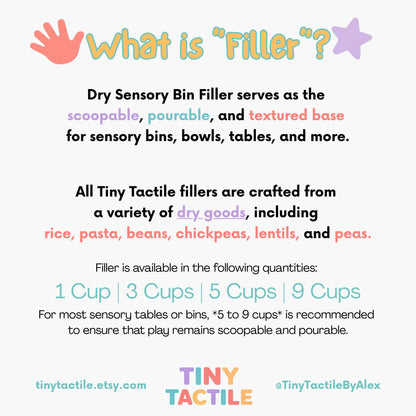 Sensory Bin Filler | Spring Sensory Mix | Bright Colored Pasta for Sensory Play | Sensory Kit Base for Summer