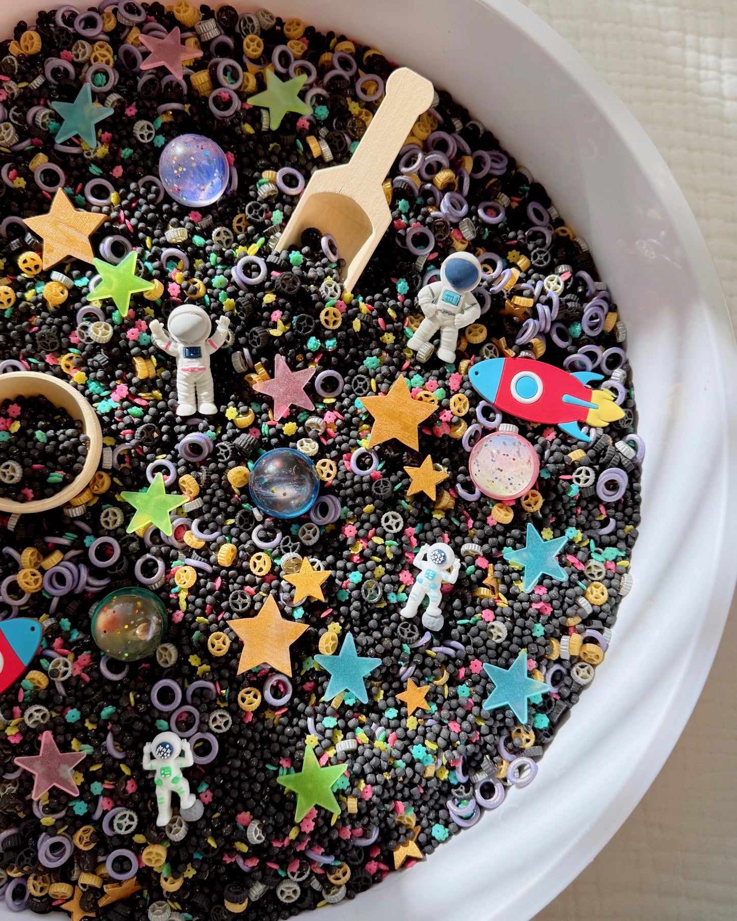 Outer Space Sensory Bin Filler – Montessori Toddler Play