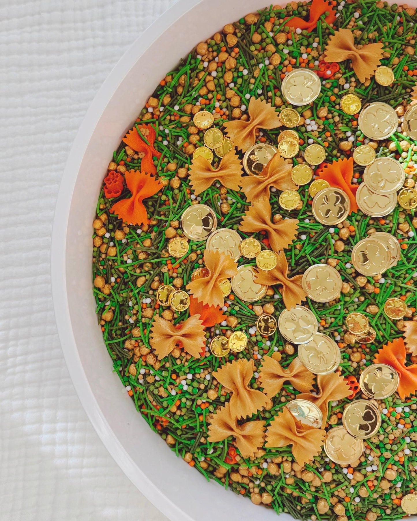St Patrick’s Day Sensory Bin Filler | Spring Sensory Mix
