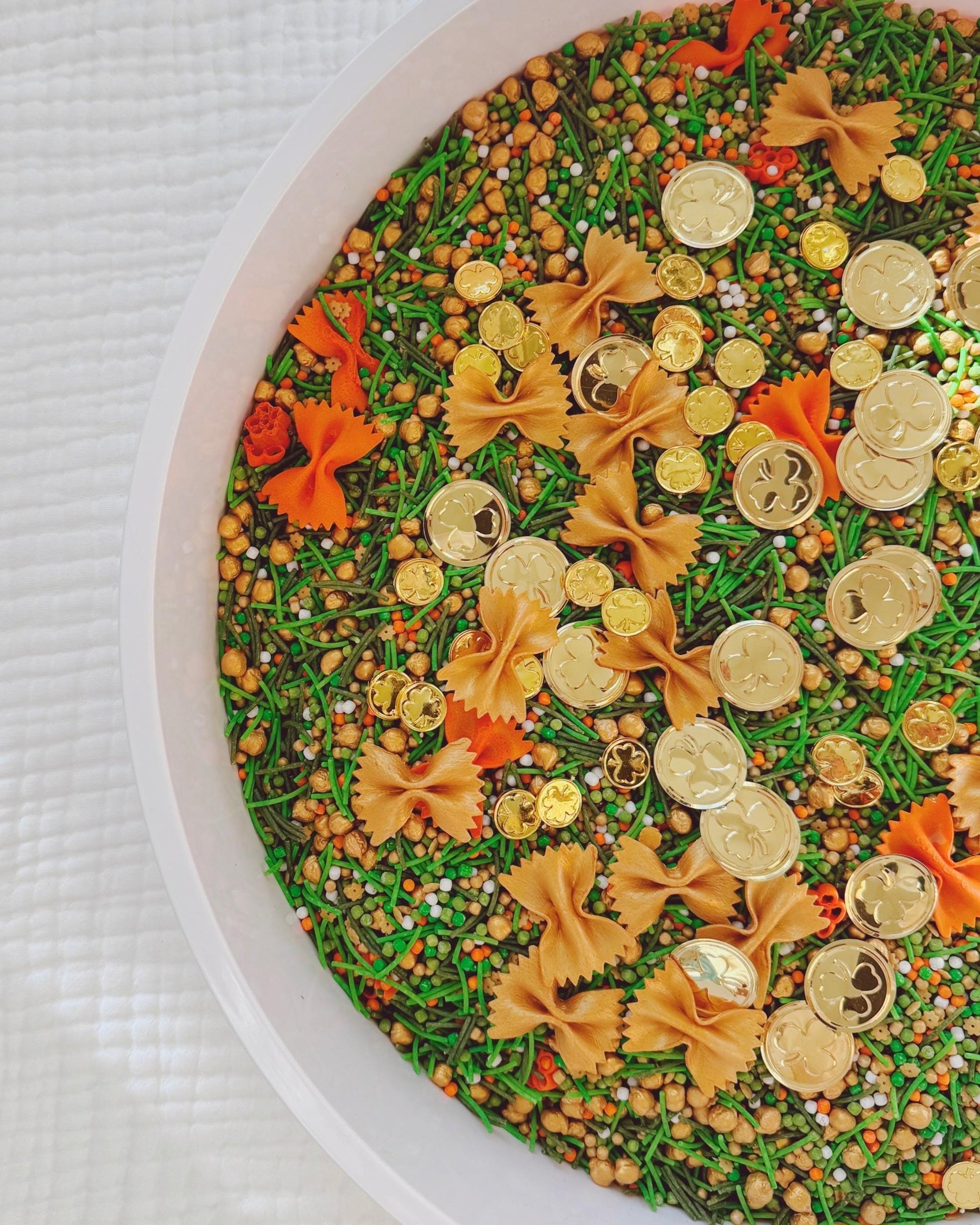 St Patrick’s Day Sensory Bin Filler | Spring Sensory Mix