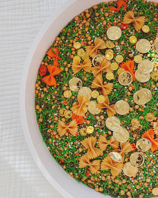 St Patrick’s Day Sensory Bin Filler | Spring Sensory Mix