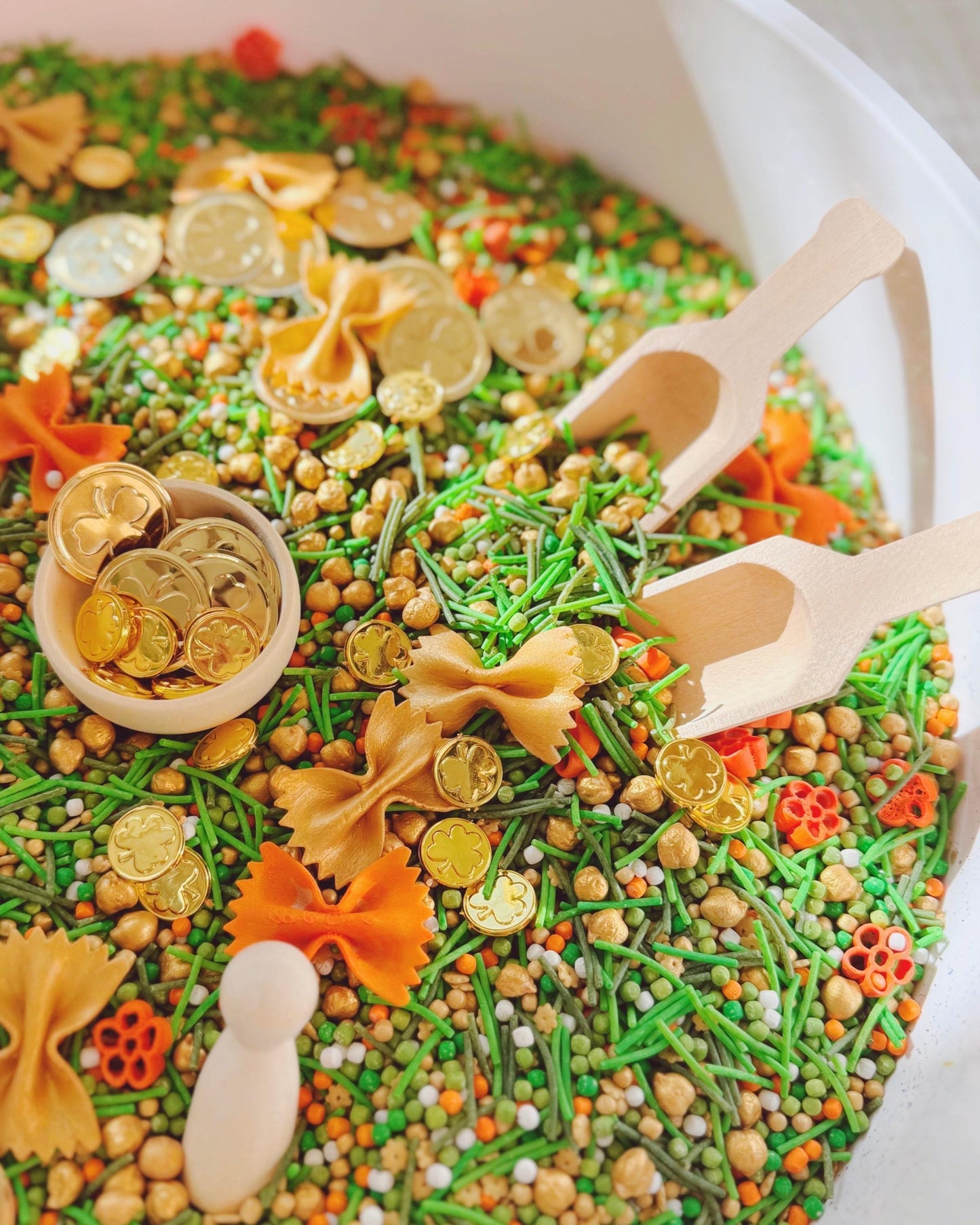 St Patrick’s Day Sensory Bin Filler | Spring Sensory Mix