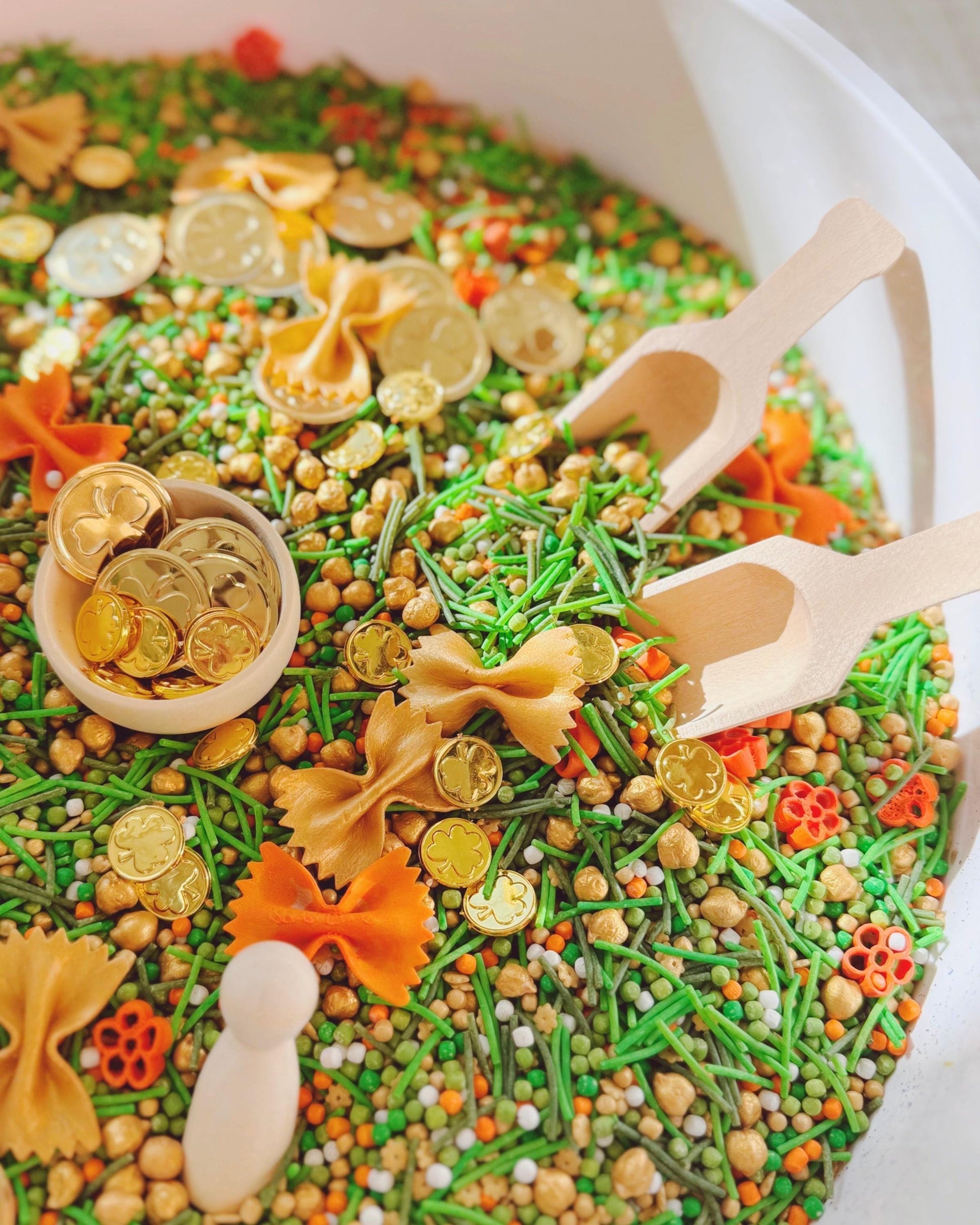 St Patrick’s Day Sensory Bin Filler | Spring Sensory Mix