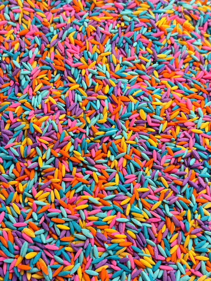 Sensory Bin Filler | Spring Sensory Mix | Bright Colored Pasta for Sensory Play | Sensory Kit Base for Summer